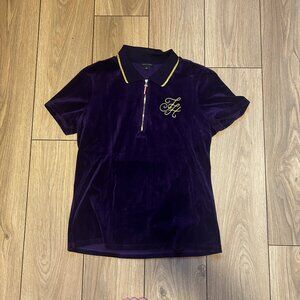 Tommy Hilfiger Purple Velour Polo